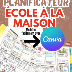 Gabarit de Planificateur pour école à la maison